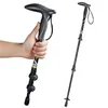 T Handle Carbon Fiber Walking Sticks For Tourism Cane Telescopic Trekking Nordic Pole Hiking Crutches Bar Ultralight 210618