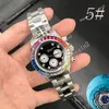 montre homme de haute qualité Diamant 40mm 2813 Montres-bracelets de sport automatiques Acier Pas de chronographe