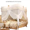 Priness Cot Luxury Princess Four Corner Post Bed Curtain Canopy ting Elegant Bedding Baby Mosquito Net