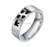 Matka córka Mama Bear Ring Band Palca ze stali nierdzewnej Pierścienie Cub Cub For Women Fashion Biżuter