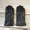Sheepskin Gloves Men's Thin Rayon Lining Leather Gloves Spring and Autumn Outdoor Travel Locomotive Riding Driving H1022