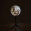 3 i 1 stjärna jorden månprojektion nattljus 360 ° roterbart stativ DC5V USB skrivbord Vardagsrum Sovrum Astronomi Planet Atmosfär Dekorlampa