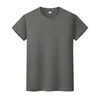 男性と女性のラウンドネックソリッドカラーTシャツ夏の綿の底打ち半袖半袖P15pi