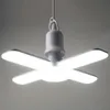 Tavan Işıkları E27 48W LED ampul lambası fan ışığı mini katlanabilir bıçak açısı, stokta ev garaj aydınlatması için ayarlanabilir2792962