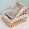 3 Sizes/Set Handmade Straw Storage Baskets Household Items Snacks Fruit Debris Cosmetic Laundry Finishing Basket 210609