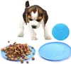 Dog Toys Flying Discs Soft Rubber Indestructible Pet Toy Dogs Flyer Fly Disc Bright Color Doggy to See Large Blue for Beach Pool 9in