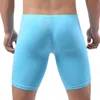 Onderbroek mannen lange bokser ondergoed slips antibacteriële mesh scrotum zak mannelijke sport shorts man sexy gezellige slipje sets