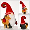 Decorazioni natalizie colore creativo bambola Rudolph bambole senza volto ornamenti