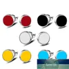 Boucles d'oreilles simples pour femmes hommes Boucles d'oreilles colorées Boucles d'oreilles plaquées couleur argent Bijoux Brincos Brinco Oorbellen Pendientes Cadeau Prix usine conception experte