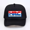 Trucker s HRC Honda Racing Car Мотоциклетные фанаты Прохладная летняя бейсбольная сетчатая кепка в стиле хип-хоп для мужчин6501057