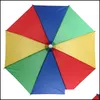 Umbrellas 가정용 선 드라이 홈 정원 접이식 우산 모자 모자 낚시를위한 낚시 하이킹 해변 캠 헤드 모자 손 야외 242o