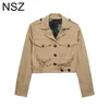 chaqueta corta beige