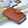 Card Holders Genuine Leather Function 26 Bits Case Business Holder Men Women Credit Passport Bag ID Wallet
