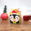 Christma maçã caixa de embalagem caixa saco de papel criativo véspera de natal xmas presente caso doces varejo DH8475