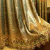 FYFUYOUFY high quality velvet curtain for living room Floral embroidered tulle curtains for bedroom stripe blackout curtains 210715775491