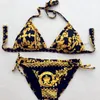 Zweiteilige Damen-Outfits, Bikinis, klassisches Modemuster, Designer-Badeanzug, sexy Bikini mit Pop-Print für Damen