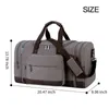 Sacs de voyage en toile vintage Hommes Duffel Tote Week-end Grande capacité Bagage Drop 211118