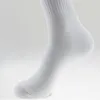 1 Pair Solid Color Cotton Socks Men Fashion In Tube Winter Male Casual Business Breathable