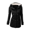 Mulheres Basic Jaquetas Camelo Casaco Primavera Outono Mulheres Overcoat Zipper Button Button Outwear Casaco Com Capuz Casaco S-5XL 211105