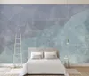 Tapeten AINYOOUSEM Blauton Retro Farbe 3D Solide Geometrische Hintergrund Wandtapete Papel De Parede Aufkleber