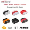 Leitores de Código Digitalizar ferramentas Konnwei OBDII Mini BT3.0 Carro Auto Diagnóstico Compatível com Android Windows PC (Branco Vermelho) KW903