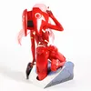 Anime älskling i franxx figur noll två 02 röda/vita kläder sexiga flickor pvc actionfigurer leksak samlarobjekt modell h0818 240308