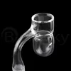 Beracky Full Weld Splash Guard Round Bottom Smoking Quartz Banger With Auto - Spinner / Tourbillon Holes 25mmOD Beveled Edge Seamless Nails For Glass Bongs Dab Rigs