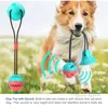 Dog Chew Toys for Aggressive Chewers Puppy Training Treats Teething Rope Toy about Boredom Doggy Puzzle Treat Food Dispensing Ball Plaything to Small Large Dogs H01