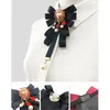 دبابيس دبابيس Baroque Bowknot Bow Tie Cravat Bowtie Ribbon Ties Brooch Pins Women Fashion Jewelry Associory4246047