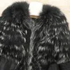 Höst Vinter Kvinnors Faux Fur Coat Jacka Kvinna Slim Fit PU Läder Coats Fluffy OuterWear Jackor 211220