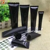 100 UNIDS Envío Gratis 5 ML 50 ML 60 ML 100 ML Botellas de Tubo de Plástico Negro 2 3.5 OZ Envases Cosméticos Vacío Recargables Paquete Materiaalta Calidad