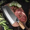 Kitchen Damascus Laser Wzór chiński szef kuchni stal nierdzewna mięso mięso rąbanie noże