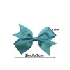 Party Favor European And American 2inch Children's Bow Hairpin Guld Silver Weft Ribbon Edge Clip Baby T2i52863