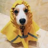 Pet Dog Apparel Reflective Waterproof Snow Proof PU Pet Raincoat for Big Dog Golden Retriever Labrador Hooded Clothes