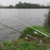 Boot hengels opvouwbare automatische dubbele lente hoek pole vis beugel anti-roest stalen houder tackle