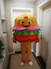 Halloween Hamburger Mascotte Kostuum Topkwaliteit Cartoon Burger Anime Thema Karakter Kerst Carnaval Party Costumes