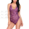 Vrouwen Sexy Lingerie V-hals Nachtkleding Nachtkleding Dames Kant Sling Pyjama Backless Bodysuit Wijfje Zien door Nachtkleding, GRATIS VERZENDING