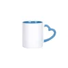 Blank Sublimation 11oz Ceramic Mug with Heart Handle 320ml White Ceramic Cups with Colorful Inner Coating Special Water Cup RRA3625