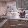 Съемные нефтедобывающие водонепроницаемые наклейки алюминиевая фольга кухонная плита кабинета самоклеющиеся стены наклейка DIY обои 210310