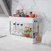 Kök Badrum Vagnens golvhylla Multi-Layer Avtagbar förvaringsställ Space Saving Mobile Storage Rack Arrangör med hjul 210705