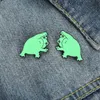 Kikker kawaii emaille broches pin voor vrouwen mode jas jas shirt demin metalen grappige broche pins badges promotie cadeau