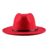 Jovivi Fashion Two Tone Wide Brim Panama Trilby Cap Wool Felt Fedora Hat Panama Hat Casual Jazz Hats for Men Women4247508