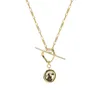 Silvology 925 Стерлинговое серебро преувеличенная геометрия ожерелье золото глянцевый творческий кулон ожерелье для женщин модные ювелирные изделия Q0531