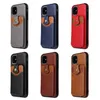 PU Läder Plånbok Telefonväskor för iPhone 13 12 Mini 11 Pro X XS XR max 8 7 Kort Pengar Slot Slim Portable Connect Multi-Functional Flip Up och Down Kickstand Cover Case