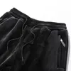 Pantalon de sport en cachemire chaud pour homme, vêtement de course, décontracté, de course, d'hiver, grande taille, épais, noir, gris, 230x