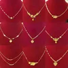 2021 مجوهرات مطلية بالذهب المقلدة، Xuping 24K الذهب والمجوهرات الجديدة ديجان دبي المرأة الأزياء سلسلة necklac