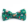 Bowtie عيد الميلاد 9 ألوان 12 * 6 سنتيمتر bowknot x-mas القوس العلاقات الرجال البوليستر التعادل الملحقات للهدايا