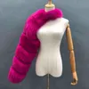 Fashion Fox Fur Coat Kobiety luksusowy rękaw z rękawem Y1230