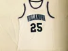 NCAA Vilanova Wildcats College Basketball Jerseys 10 Donte Divincenzo 25 Pontes Mikal 15 Ryan ArcidiaCono 1 Jalen Brunson Branco Costurado Camisas S-XXL