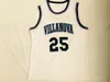 Maillots de basket-ball NCAA Villanova Wildcats College 10 Donte DiVincenzo 25 Mikal Bridges 15 Ryan Arcidiacono 1 Jalen Brunson Chemises blanches cousues S-XXL